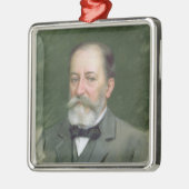 カミーユの聖者Saens 1903年のポートレート メタルオーナメント (左)