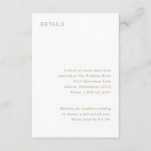 カミーユアンティークモダン金ゴールド結婚ズ エンクロージャーカード (正面)