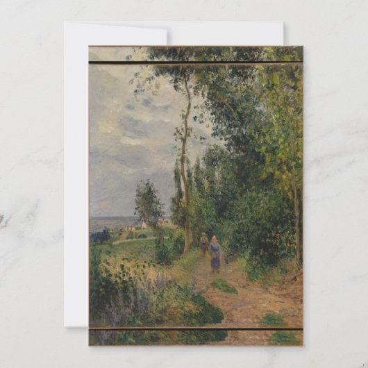 カミーユピサロコートデグルーエッツニアポントイ 招待状 (正面)