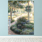 カミーユモネインザガーデンアットアルジェンテウイル キャンバスプリント (インサイチュ (ウッドフロア))