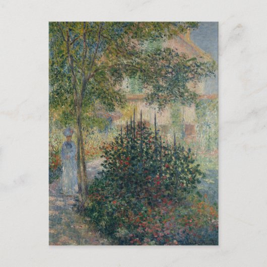 カミーユモネin the Garden at Argenteuil – モネ ポストカード (正面)