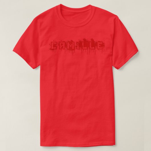 カミーユ名ハロウィーンの衣装パーソナライズされた Tシャツ (デザイン正面)