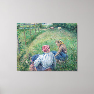カミーユ・ガールズ1882 by Camille Pissarro Canvas Art キャンバスプリント