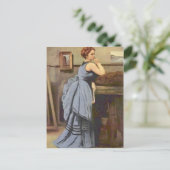 カミーユ・コロー – ブルーの女性 ポストカード (スタンド正面)