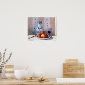 カミーユ・ピサロがリンゴの投手と共に生き残る ポスター (キッチン)