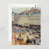 カミーユ・ピサロによるパリのハーヴル広場 ポストカード (正面/裏面)