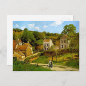 カミーユ・ピサロによるポントワーズのエルミタージュ ポストカード (正面/裏面)