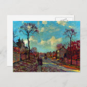 カミーユ・ピサロによるルーヴェチエンネス海峡 ポストカード (正面/裏面)