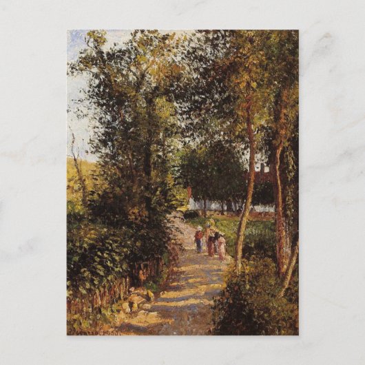 カミーユ・ピサロのベルネバル・レ・プティへの道 ポストカード (正面)
