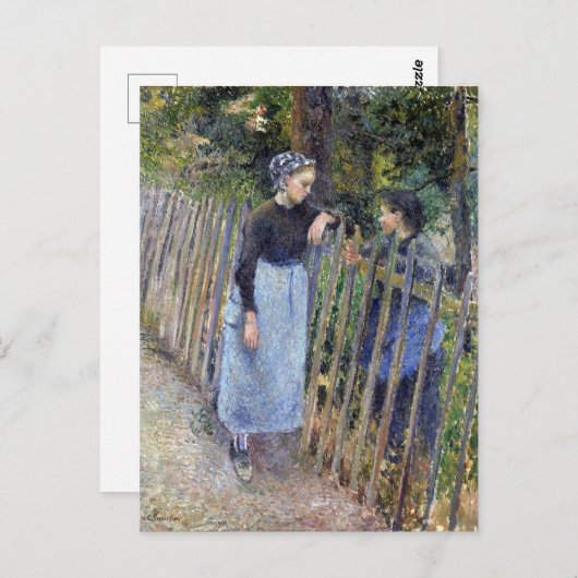 カミーユ・ピサロの会話 ポストカード (正面/裏面)