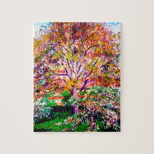 カミーユ・ピサロの開花の木々 ジグソーパズル (縦)