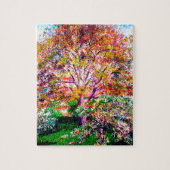 カミーユ・ピサロの開花の木々 ジグソーパズル (縦)