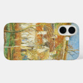 カミーユ・ピサロの『冬の村の角、赤い屋根』 Case-Mate iPhoneケース (裏面 (横))