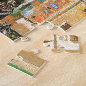 カミーユ・ピサロ著ルーアンの古い市場 ジグソーパズル (側面)