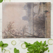 カミーユ・ピサロ – ザシーヌとルーヴル キッチンタオル (折り畳み)