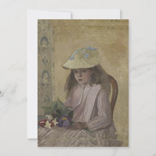 カミーユ・ピサロ・ジャンヌ・ピサロ・ミネット 招待状 (正面)