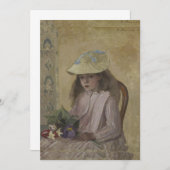 カミーユ・ピサロ・ジャンヌ・ピサロ・ミネット 招待状 (正面/裏面)