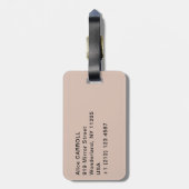 カミーユ・ピサロ - セーヌ川とルーブル美術館 ラゲッジタグ (裏面縦)