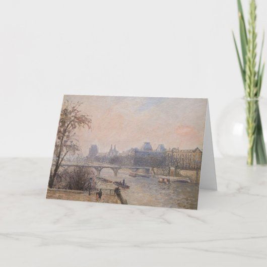 カミーユ・ピサロ - セーヌ川とルーヴル美術館 カード (正面)