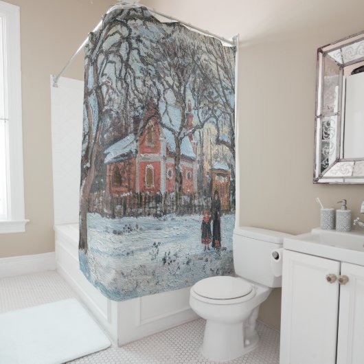 カミーユ・ピサロ – チャタイグナイザーLouvecienne シャワーカーテン (インサイチュ)