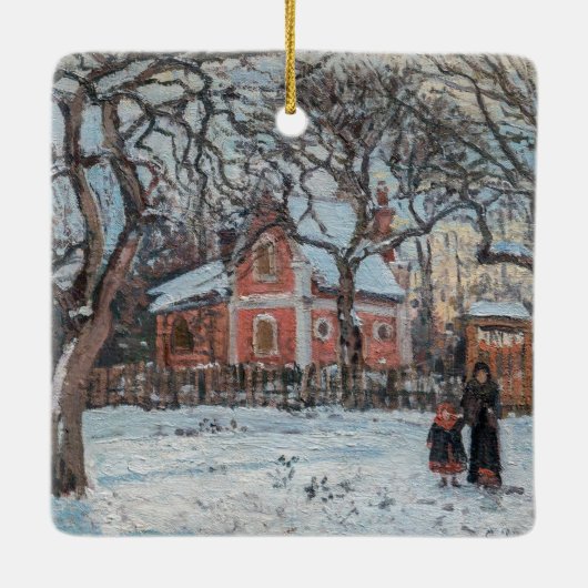 カミーユ・ピサロ – チャタイグナイザーLouvecienne セラミックオーナメント (裏面)