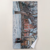 カミーユ・ピサロ – チャタイグナイザーLouvecienne ビーチタオル (正面)