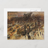 カミーユ・ピサロ – ブールバード・デ・イタリアンの午後 ポストカード (正面/裏面)