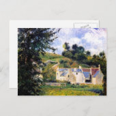 カミーユ・ピサロ – ポントワーズ・エルミタージュの家 ポストカード (正面/裏面)