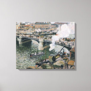 カミーユ・ピサロ・ポンボイエルデ絵画ュー キャンバスプリント