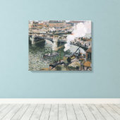 カミーユ・ピサロ・ポンボイエルデ絵画ュー キャンバスプリント (インサイチュ (ウッドフロア))