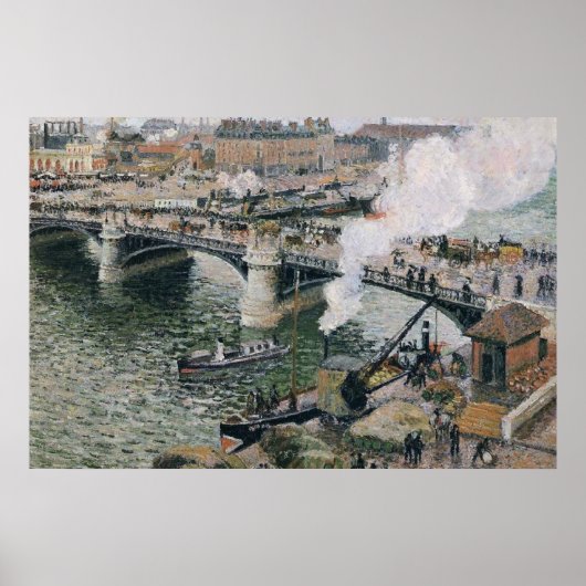 カミーユ・ピサロ・ポンボイエルデ絵画ュー ポスター (正面)