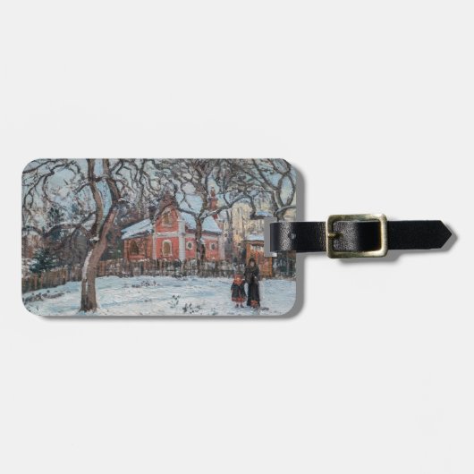 カミーユ・ピサロ - ルーベシアンヌのクヌギの木 ラゲッジタグ (正面横)