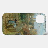 カミーユ・ピサロ|塀1872年(キャンバスの油) Case-Mate iPhoneケース (裏面 (横))