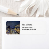 カミーユ・ピサロ - 夜のブルバール・モンマルトル ラベル (インサイチュ)