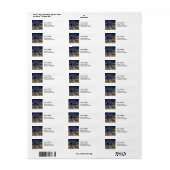 カミーユ・ピサロ - 夜のブルバール・モンマルトル ラベル (フルシート)