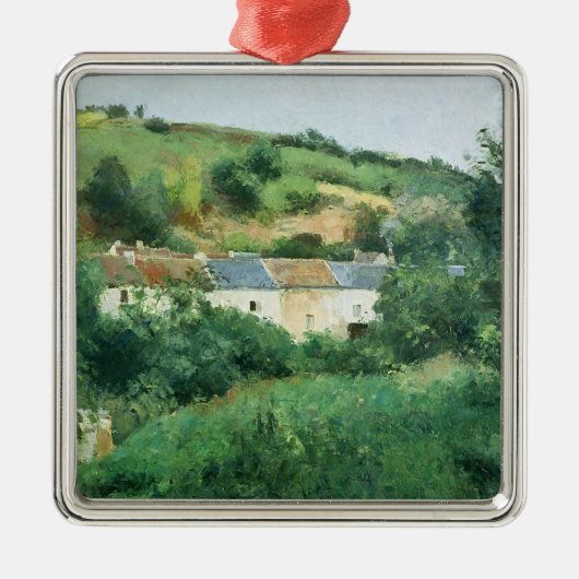 カミーユ・ピサロ|村1875年の道 メタルオーナメント (正面)