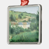 カミーユ・ピサロ|村1875年の道 メタルオーナメント (左)