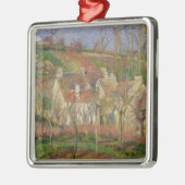 カミーユ・ピサロ|赤い屋根、かVのコーナー メタルオーナメント (左)