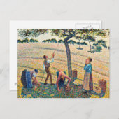 カミーユ・ピサロ – Apple Harvest ポストカード (正面/裏面)