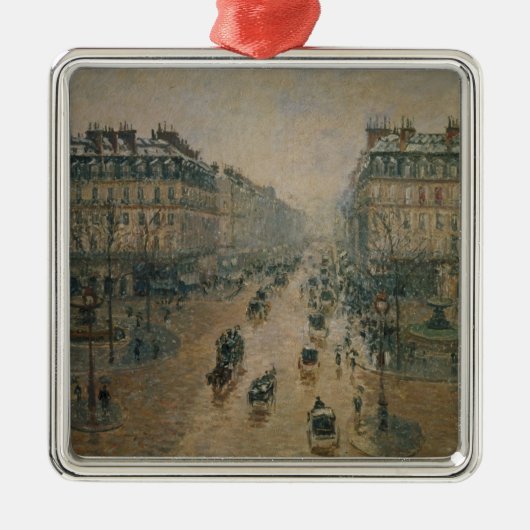 カミーユ・ピサロ| Avenue de L'Opera、パリ1898年 メタルオーナメント (正面)