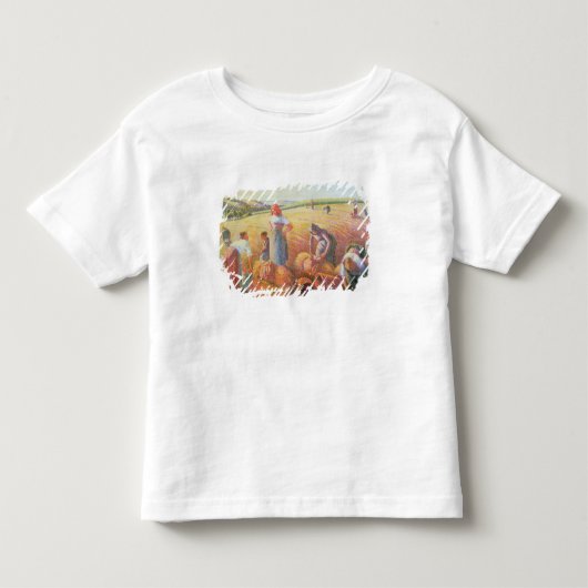 カミーユ・ピサロ| Gleaners 1889年 トドラーTシャツ (正面)