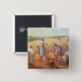 カミーユ・ピサロ| Gleaners 1889年 缶バッジ (正面&裏面)