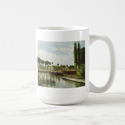 カミーユ・ピサロ| Pontoiseのロック コーヒーマグカップ (右)