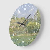 カミーユ・ピサロ| ValhermeilのCowherd、Auvers ラージ壁時計 (傾斜)