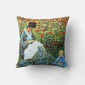 カミーユ・モネと子どもの庭 クッション (裏面)