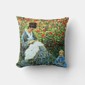 カミーユ・モネと子どもの庭 クッション (正面)
