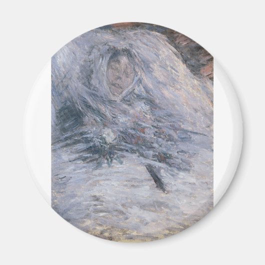 カミーユ・モネの死の床(1879年) マグネット (正面)