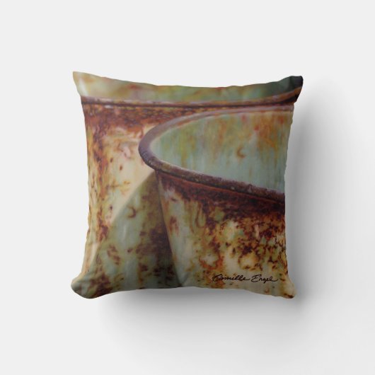 "カミーユEngel著白いシリーズ抽象芸術2" クッション (正面)