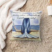 カミーユGrimshawのビーチのマルガリータの人魚の枕 クッション (ブランケット)