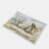 カミーユGrimshawの海岸の人魚の玄関マット ドアマット (アングル)